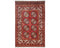 4x6 Red Ersari Afghan Hand Knotted Veg Dye Wool Area Rug