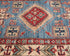 14 Feet Blue Kazak Afghan Hand Knotted Wool Runner Rug