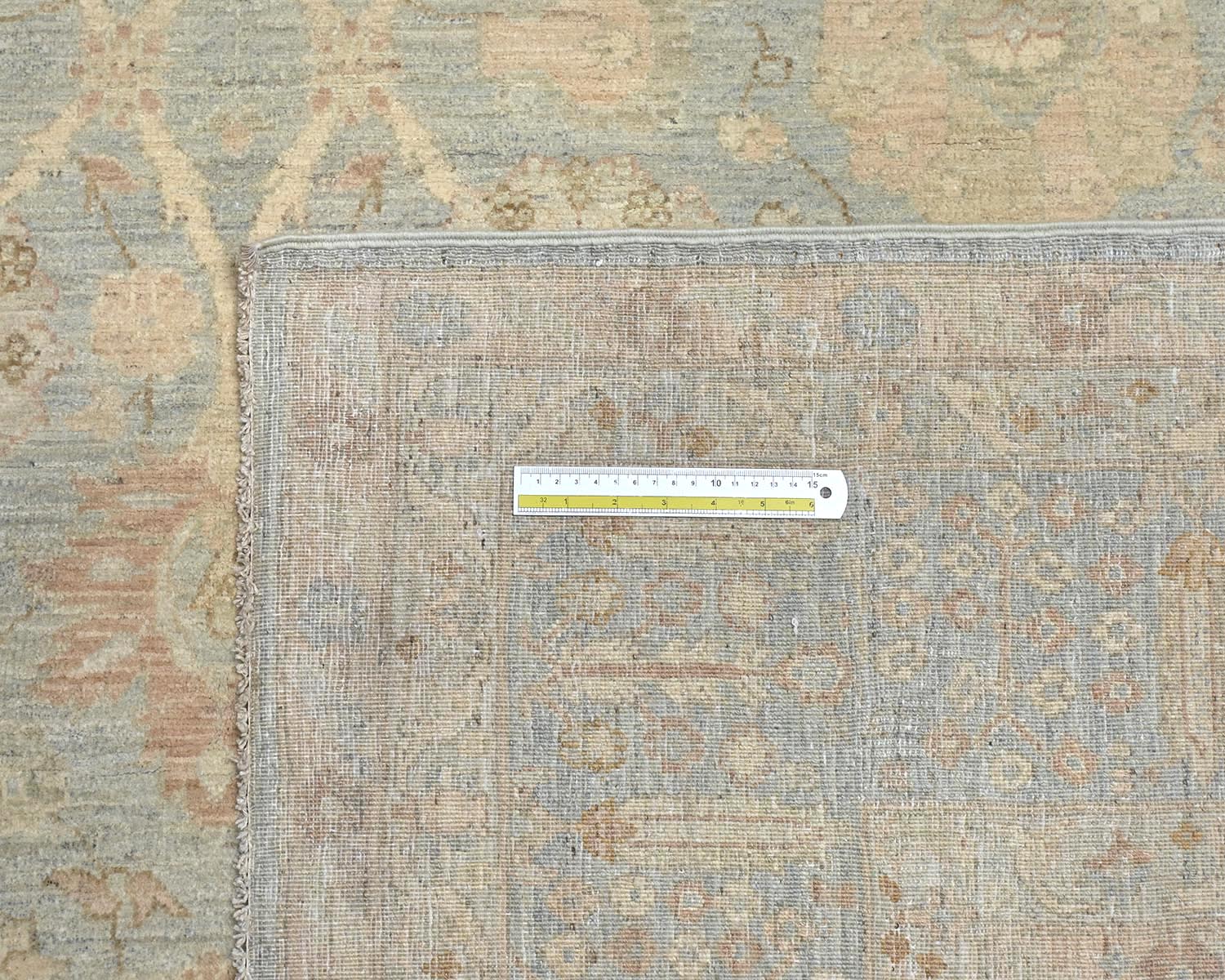8x10 Gray Chobi Fine Quality Afghan Hand Knotted Wool Area Rug