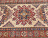 12 Feet Beige Kazak Afghan Hand Knotted Wool Runner Rug