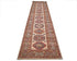 12 Feet Beige Kazak Afghan Hand Knotted Wool Runner Rug