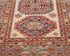 12 Feet Beige Kazak Afghan Hand Knotted Wool Runner Rug