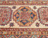 12 Feet Beige Kazak Afghan Hand Knotted Wool Runner Rug