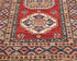 13 Feet Red Kazak Afghan Hand Knotted Wool Runner Rug