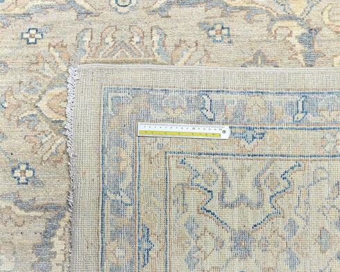 12x15 Zeigler Gray Afghan Hand Knotted Wool Area Rug