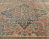 8x11 Vintage Heriz Terracotta Persian Style Hand Knotted Wool Area Rug