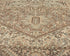 Alfombra de lana anudada a mano estilo persa vintage Heriz marrón de 10 x 13