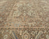 Alfombra de lana anudada a mano estilo persa vintage Heriz marrón de 10 x 13