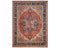 9x12 Rust Blue Aryana Afghan Hand Knotted Veg Dye Wool Area Rug