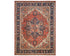 9x12 Rust Blue Aryana Afghan Hand Knotted Veg Dye Wool Area Rug