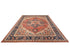 9x12 Rust Blue Aryana Afghan Hand Knotted Veg Dye Wool Area Rug