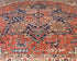9x12 Rust Blue Aryana Afghan Hand Knotted Veg Dye Wool Area Rug