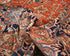 9x12 Rust Blue Aryana Afghan Hand Knotted Veg Dye Wool Area Rug