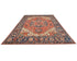9x12 Rust Blue Aryana Afghan Hand Knotted Veg Dye Wool Area Rug