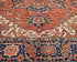 9x12 Rust Blue Aryana Afghan Hand Knotted Veg Dye Wool Area Rug