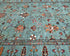 6x8 Blue Khurgeen Afghan Hand Knotted Wool Area Rug