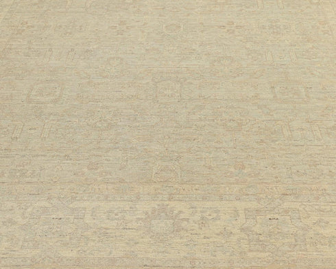 8x10 Ziegler Beige Afghan Hand Knotted Wool Area Rug