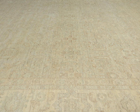 8x10 Ziegler Beige Afghan Hand Knotted Wool Area Rug