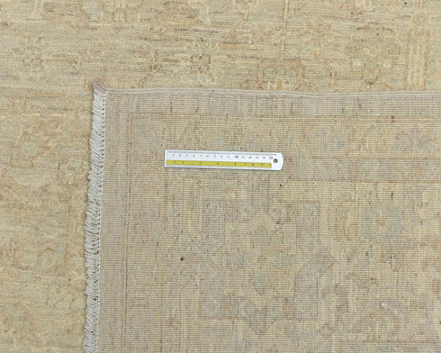 8x10 Ziegler Beige Afghan Hand Knotted Wool Area Rug