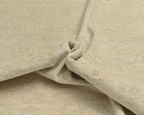 8x10 Ziegler Beige Afghan Hand Knotted Wool Area Rug