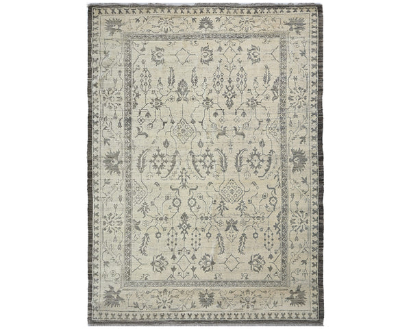 8x10 Moroccan Beige Hand Woven Wool Area Rug