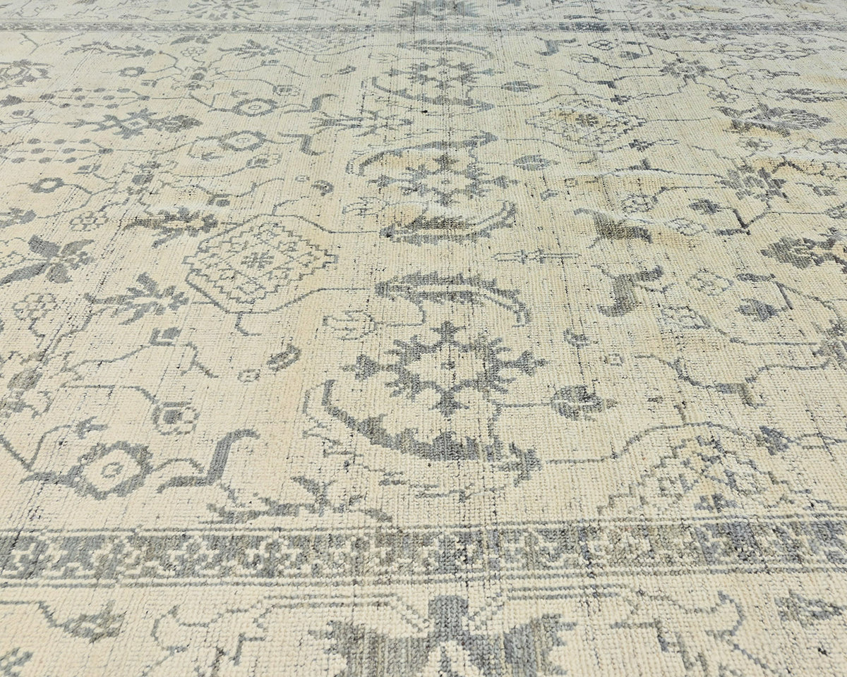 8x10 Moroccan Beige Hand Woven Wool Area Rug