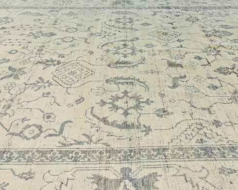 8x10 Moroccan Beige Hand Woven Wool Area Rug
