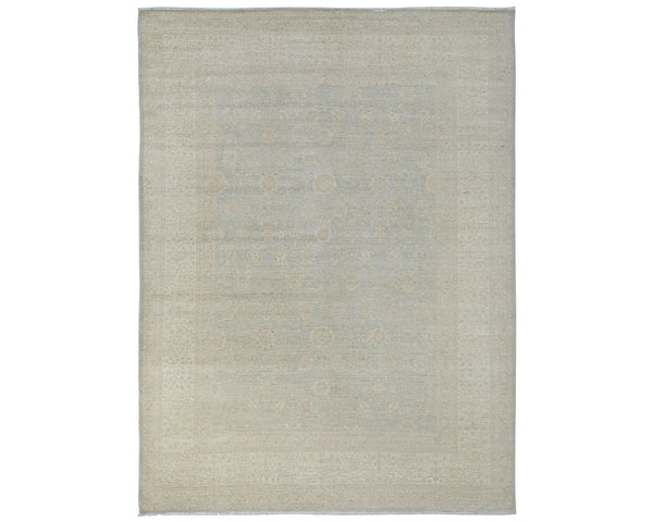 Alfombra afgana de lana anudada a mano, color gris, de 9 x 12 pulgadas, Chobi