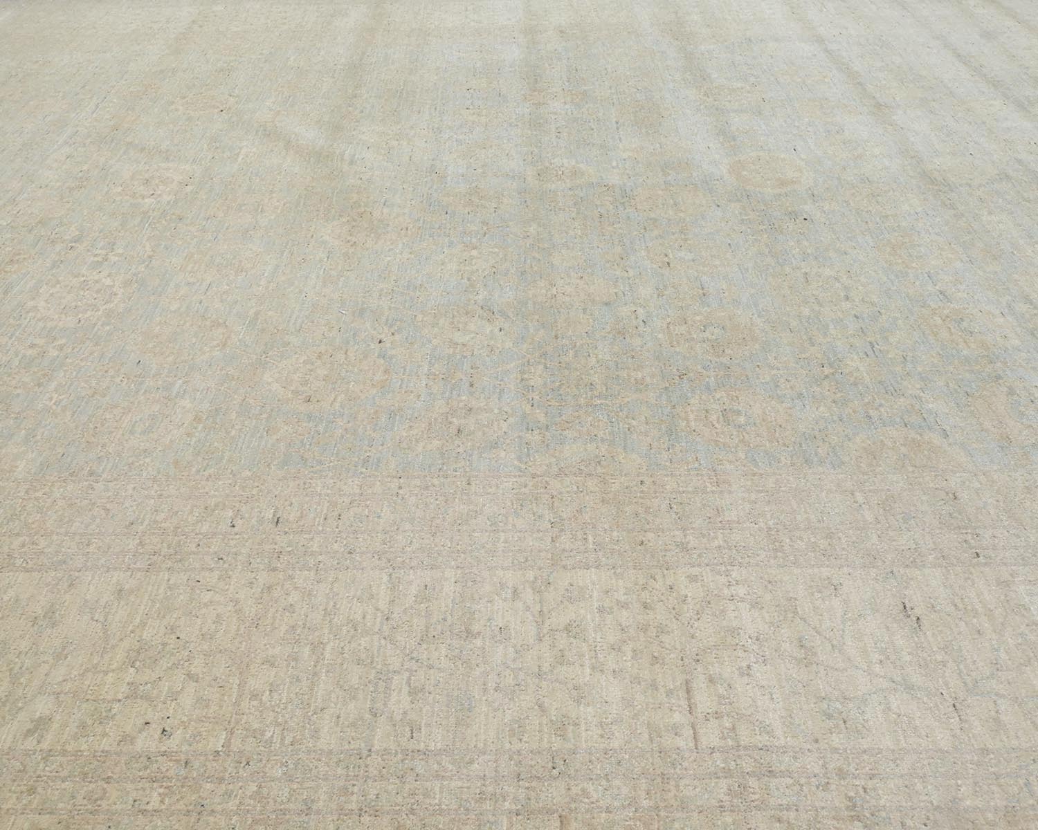 9x12 Chobi Fine Quality Gray Afghan Hand Knotted Wool Area Rug