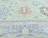 Green Blue 8x10 Ft Oushak Turkish Hand Knotted Traditional Veg Dye Wool Area Rug