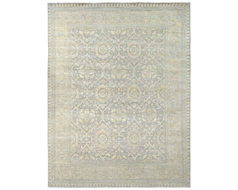 12x15 Zeigler Gray Afghan Hand Knotted Wool Area Rug