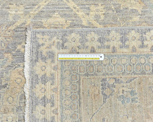 12x15 Zeigler Gray Afghan Hand Knotted Wool Area Rug