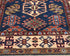 Blue 3x5 Kazak Afghan Hand Knotted Geometric Wool Area Rug