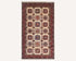 Beige 4x6 Kazak Afghan Hand Knotted Geometric Wool Area Rug