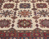 Beige 4x6 Kazak Afghan Hand Knotted Geometric Wool Area Rug