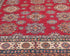 Red 6x9 Kazak Afghan Hand Knotted Geometric Wool Area Rug