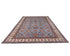 Gray 9x12 Kazak Afghan Hand Knotted Geometric Wool Area Rug