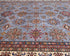Gray 9x12 Kazak Afghan Hand Knotted Geometric Wool Area Rug