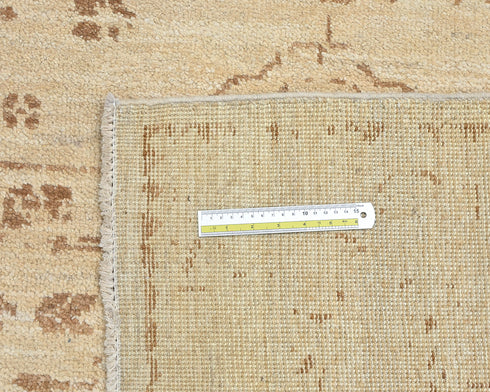 Light Brown 9x12 Oushak Turkish Hand Knotted Traditional Soft Wool Area Rug