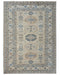 6x9 Kazak Gray Afghan Hand Knotted Geometric Wool Area Rug