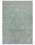 4x6 Soft Blue Oushak Turkish Handmade Traditional Wool Area Rug