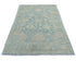 4x6 Soft Blue Oushak Turkish Handmade Traditional Wool Area Rug