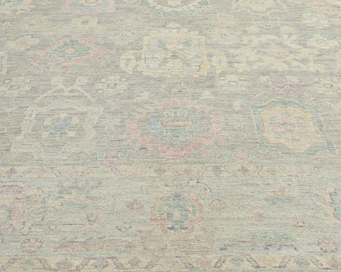 Gray Turkish Oushak Hand Knotted Traditional 8x10 Feet Wool Area Rug