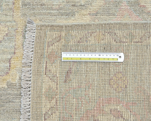 Gray Turkish Oushak Hand Knotted Traditional 8x10 Feet Wool Area Rug
