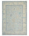 9x12 Soft Gray Turkish Oushak Hand Knotted Traditional Soft Wool Area Rug