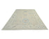 Alfombra Oushak de lana turca anudada a mano en tonos beige, estilo oriental, de 2,7 x 3,6 m