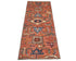 6 Feet Rust Aryana Afghan Hand Knotted Veg Dye Wool Runner Rug
