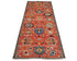 8 Ft Rust Aryana Afghan Hand Knotted Veg Dye Wool Runner Rug