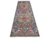 10 Ft Gray Aryana Afghan Hand Knotted Veg Dye Wool Runner Rug