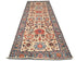 4x12 Ft Gray Blue Aryana Afghan Hand Knotted Veg Dye Wool Runner Rug
